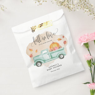 Bolsa De Papel Caer en el amor Camión de granja con calabaza, Bab