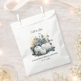 Bolsa De Papel Caer enamorada Calabazas blancas Ducha de novia