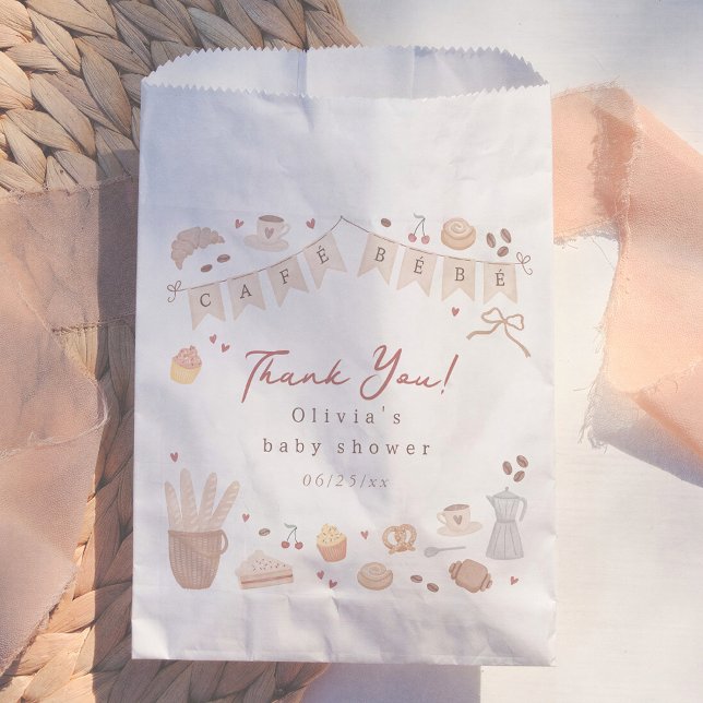 Bolsa De Papel Cafe Bebe Acuarela Fiesta de Bebé de Panadería Fra (Subido por el creador)