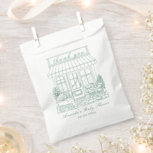 Bolsa De Papel Cafe Bebe Bienvenida Baby Shower