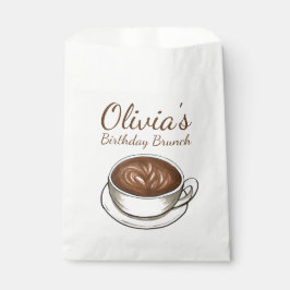 Bolsa De Papel Café Latte Cappuccino Fiesta de Cumpleaños Brunch