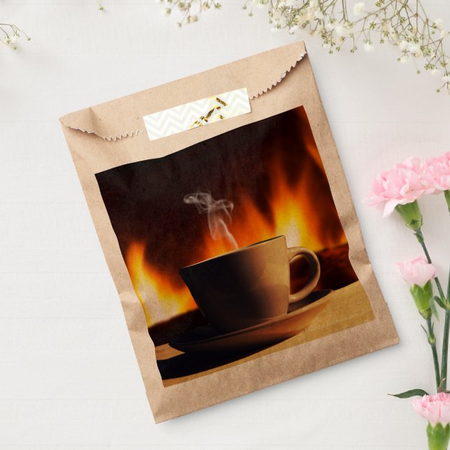 Bolsa De Papel Café y chimenea (Sellado)