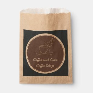 Bolsa De Papel Café y Pastel Coffee Shop