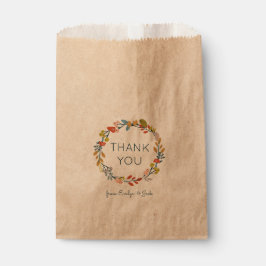 Bolsa De Papel Caída Botánica Gracias