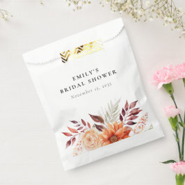 Bolsa De Papel Caída Floral Boho Bridal Shower