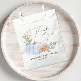 Bolsa De Papel Calabaza Acuarela Bebé Ducha Gracias