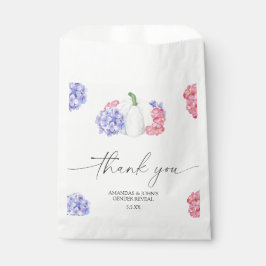 Bolsa De Papel Calabaza acuarela Gracias revelar el género