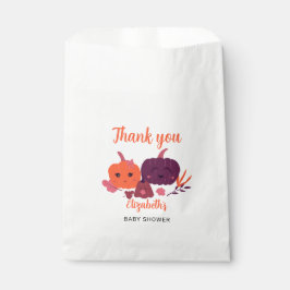 Bolsa De Papel Calabaza Baby Shower Cute Halloween Negro