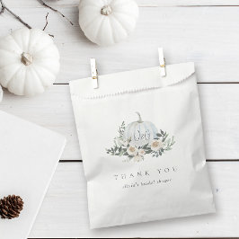 Bolsa De Papel Calabaza Blanca de Otoño Vegetación Gracias