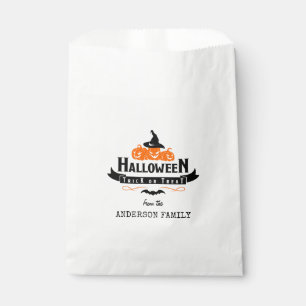 Bolsa De Papel Calabaza conocida de encargo del truco o de la
