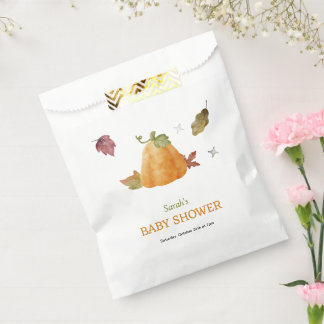 Bolsa De Papel Calabaza Cute Watercolor Otoño Bebe Servilletas de