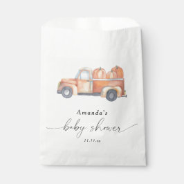 Bolsa De Papel Calabaza de camión ducha de bebé otoño