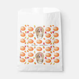 Bolsa De Papel Calabaza de color de agua Moda de Acción de Gracia