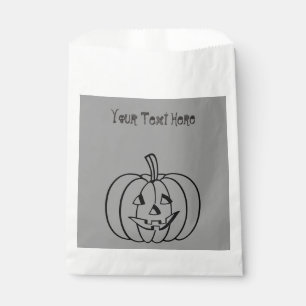 Bolsa De Papel Calabaza divertida con truco o la invitación