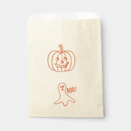 Bolsa De Papel Calabaza fantasma de Halloween 4Eve