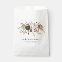 Bolsa De Papel Calabaza floral de Boho se enamora