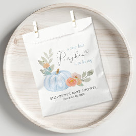 Bolsa De Papel Calabaza Watercolor Bebé Ducha