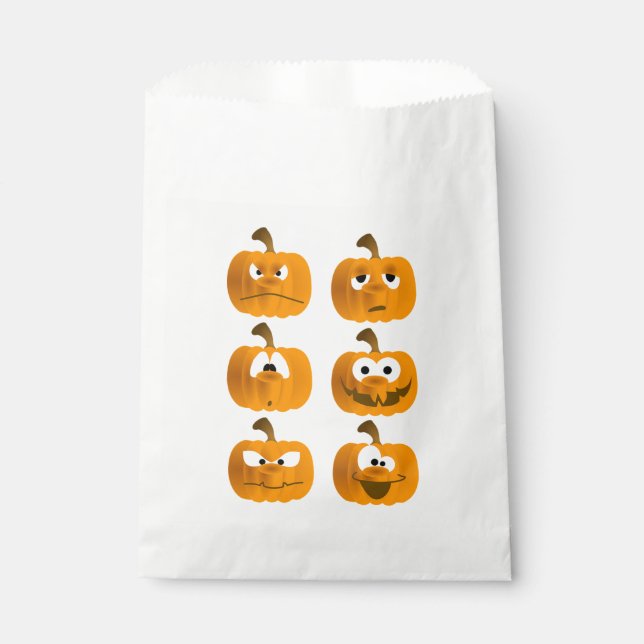 Bolsa De Papel Calabazas de Halloween (Anverso)