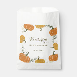 Bolsa De Papel Calabazas de otoño rusas dejan Baby Shower