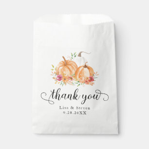 Bolsa De Papel Calabazas otoñales Gracias Bags Favorito