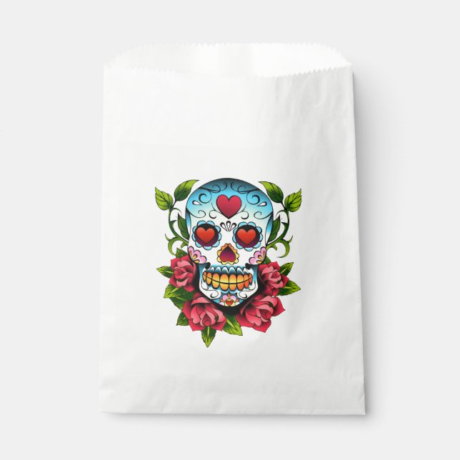 Bolsa De Papel Calavera de azúcar (Anverso)