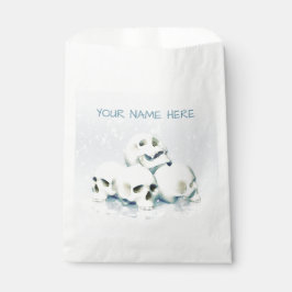 Bolsa De Papel Calaveras en la nieve. Personalizadas