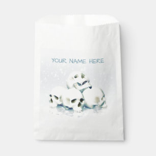 Bolsa De Papel Calaveras en la nieve. Personalizadas