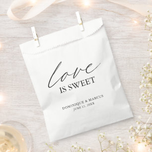 Bolsa De Papel Caligrafía de moda Matrimonio simple elegante