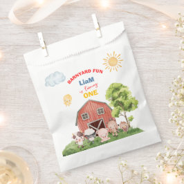 Bolsa De Papel Calling All Party Farm Animals 1st Birthday