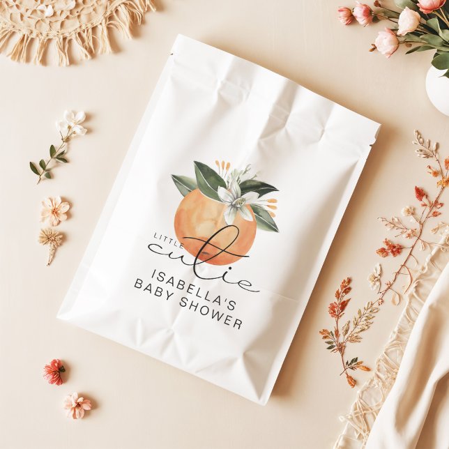 Bolsa De Papel CALLIOPE Little Cutie Clementine Baby Shower (Subido por el creador)