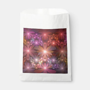 Bolsa De Papel Cama De Flores Coloridas Brillantes Resumen Arte F