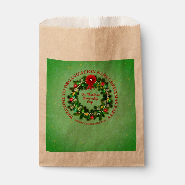 Bolsa De Papel Cambiar TODO el Navidad de la organización de text (Anverso)