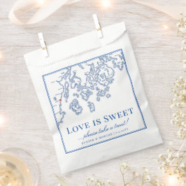 Bolsa De Papel Camden Maine Map Love is Sweet