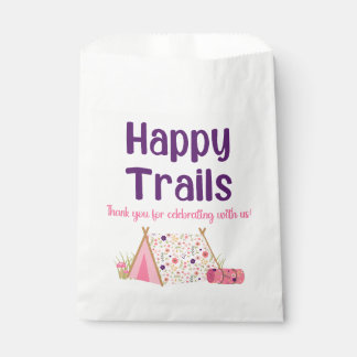 Bolsa De Papel Caminata Chica Happy Trails Favor Bags