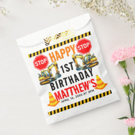 Bolsa De Papel Camión basurero de construcción Fiesta de cumpleañ