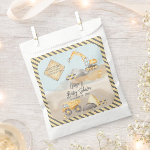 Bolsa De Papel Camión de construcción Baby Shower