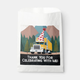 Bolsa De Papel Camión Feliz Cumpleaños Fiesta Transporte Gracioso