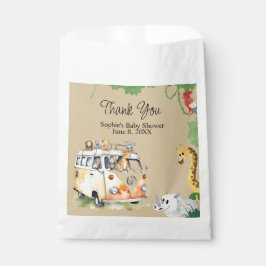 Bolsa De Papel Camión salvaje Safari Camper Van Baby Shower