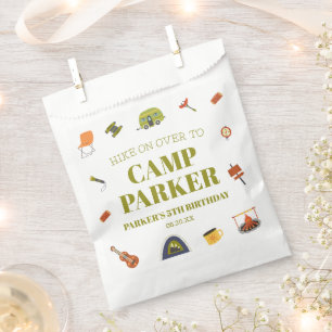 Bolsa De Papel Campamento Camping Camper fiesta de cumpleaños