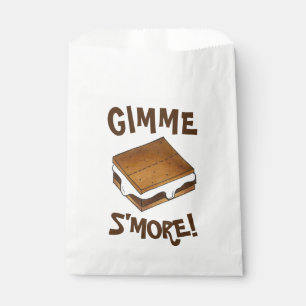 Bolsa De Papel Campamento S'more del Marshmallow Campfire del Mor
