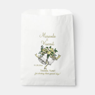 Bolsa De Papel Campanas Bodas amarillas