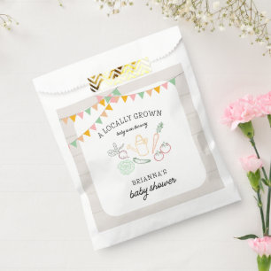 Bolsa De Papel Campesinos cultivados localmente comercializan Bab