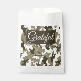 Bolsa De Papel Camuflaje Terroso de Marrones y Beiges Agradecido
