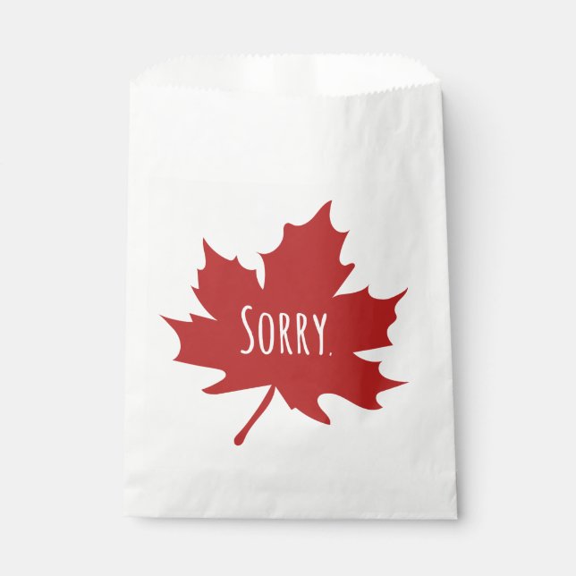 Bolsa De Papel Canadiense gracioso (Anverso)