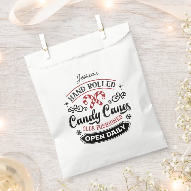 Bolsa De Papel Candy Cane | Granja (Cortado)