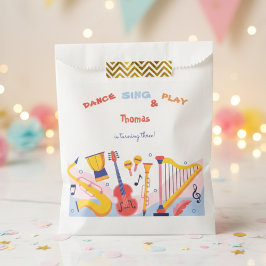Bolsa De Papel Cantar danza y jugar a los niños cumpleaños