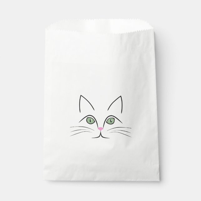 Bolsa De Papel Cara de gato (Anverso)