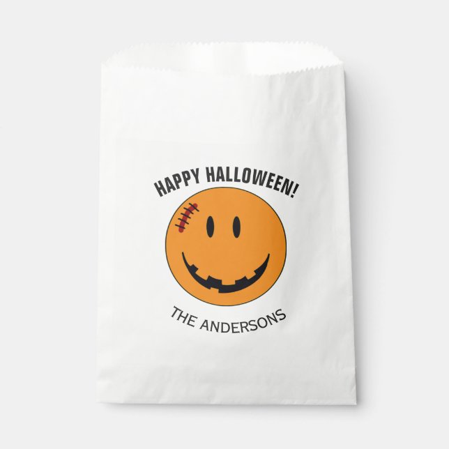 Bolsa De Papel Cara estilo Halloween ID224 (Anverso)