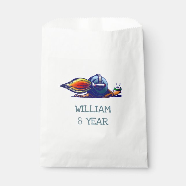 Bolsa De Papel Caracol Cohete (Anverso)