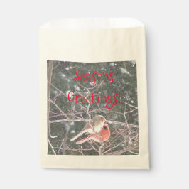 Bolsa De Papel Cardenal rojo Bird